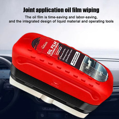 Glass Cleaning Board – Car Windshield Oil Film Cleaner & Water Repellent | Anti-Fog Glass Cleaning Brush for Car Windows, Mirrors & Home Glass